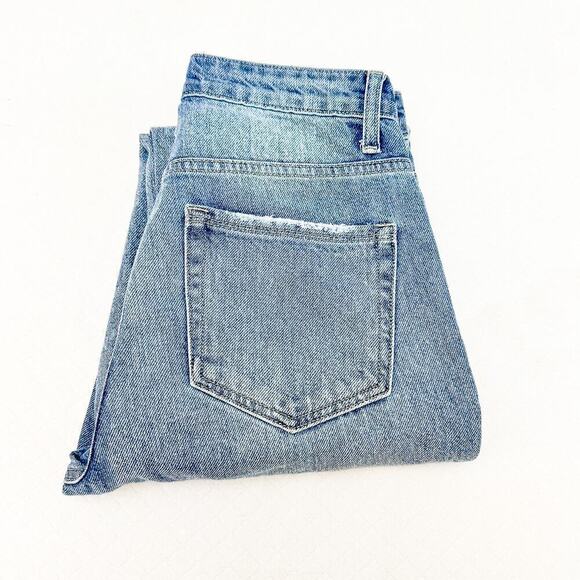 Flying Monkey Ripped Denim Jeans Raw Hem Size 25 - Picture 1 of 7